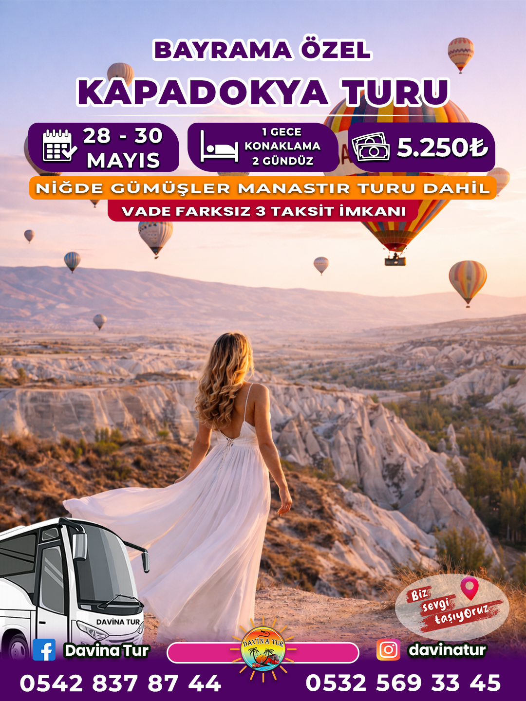 BAYRAMA ÖZEL KAPADOKYA TURU